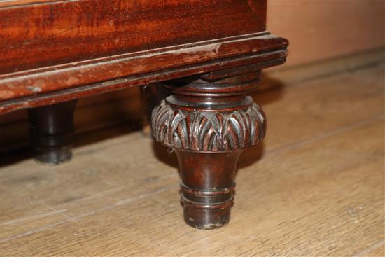 An early 19th century mahogany glazed bookcase (glass a.f.) W.96cm